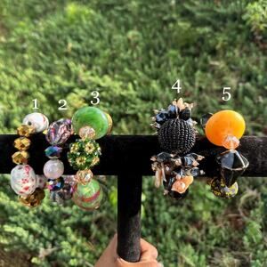 xl chunky african beaded bracelet